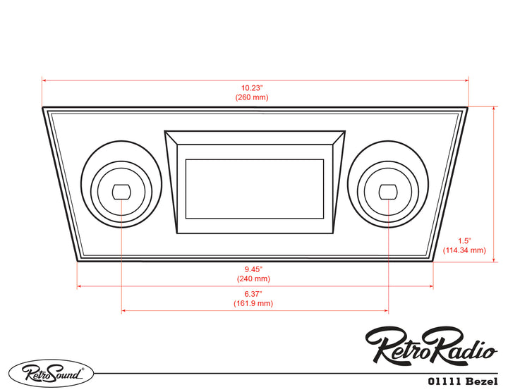 1966-67 Chevrolet Nova/Chevy II RetroRadio RetroSound – Retro