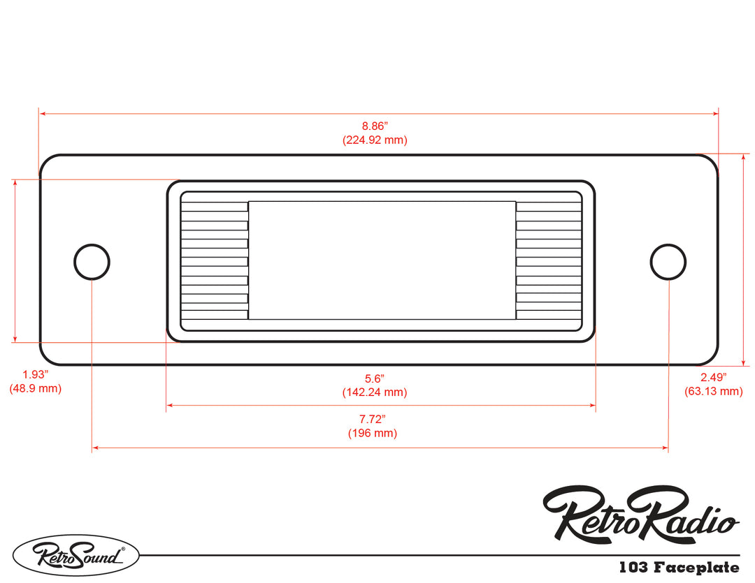 1955-56 Chevrolet Bel Air RetroRadio RetroSound – Retro Manufacturing