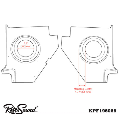 Kick Panels for 1960-65 Ford Falcon
