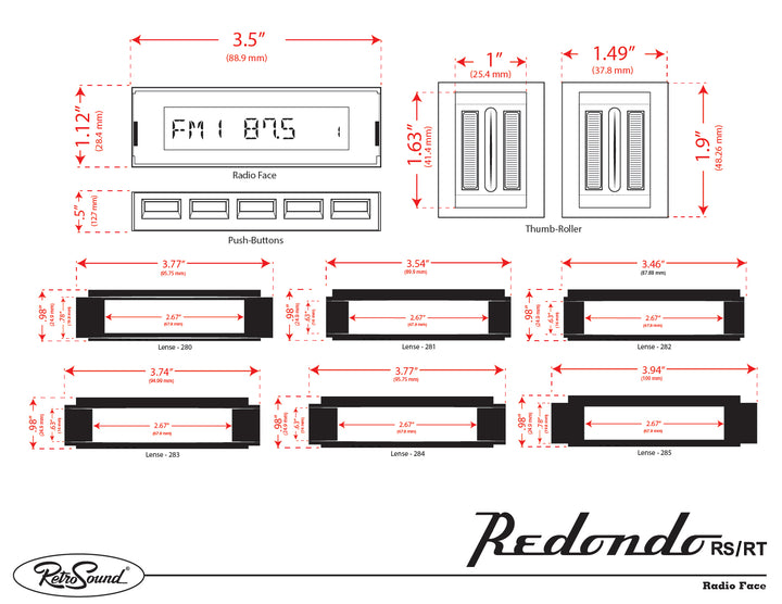 1964-1966 Ford Falcon Redondo RS Radio – Retro Manufacturing