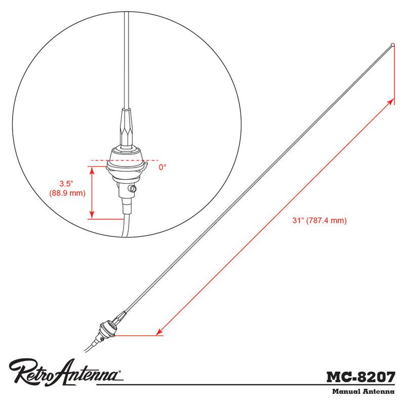 1986-05 Acura Replacement Antenna