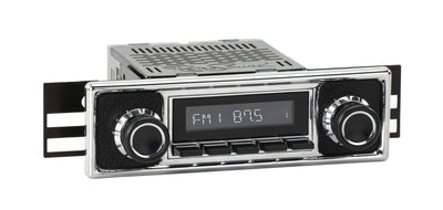 1964-72 Mercedes-Benz 600 DAB+ RetroRadio with Black Pebbled/Chrome Faceplate-RetroSound