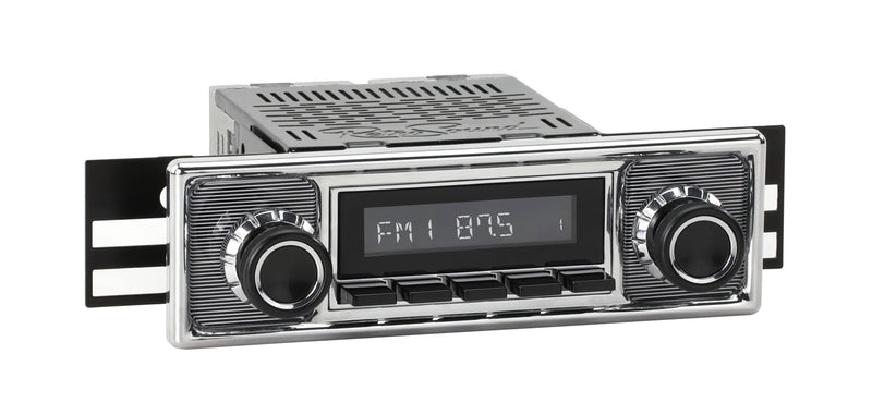 1966-68 Mercedes-Benz 200 DAB+ RetroRadio with Pinstripe/Chrome Faceplate RetroSound