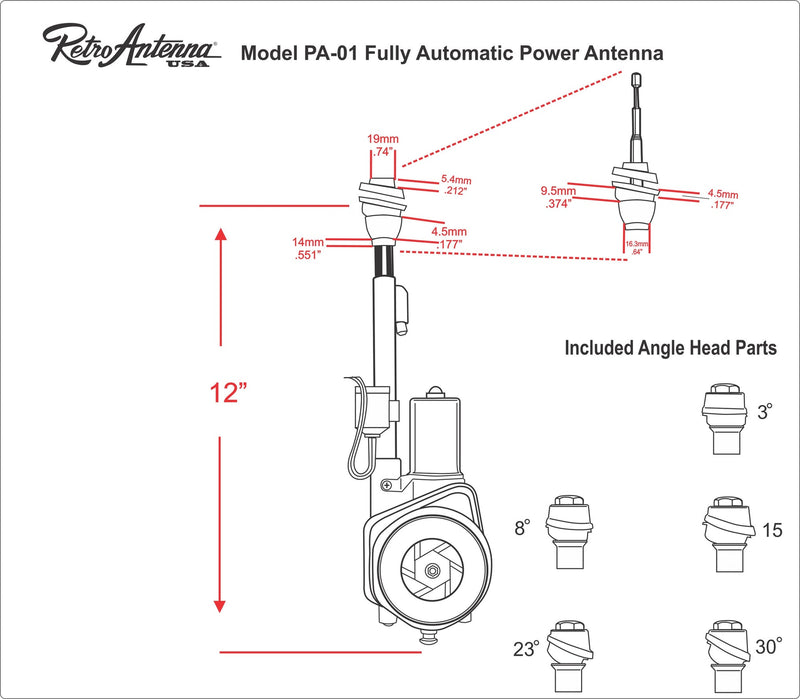 Fully Automatic Power Antenna-RetroSound