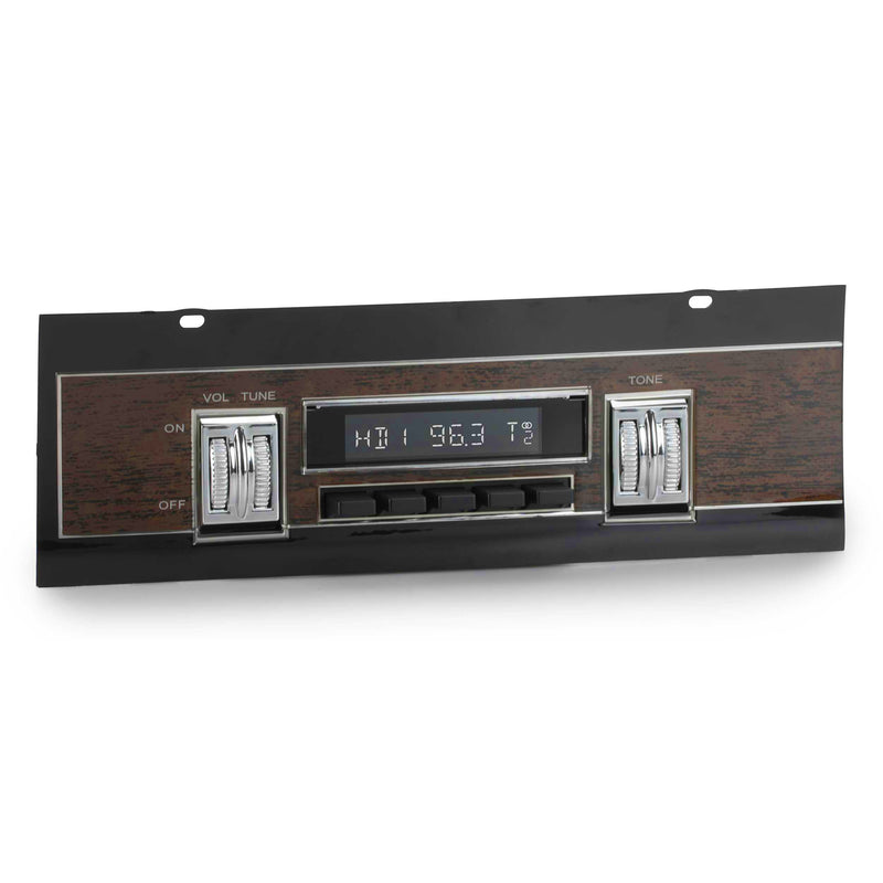 1968-1969 Plymouth GTX Redondo RT Thumb-Roller Radio with OEM Style Face