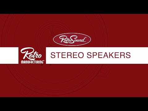 RetroSound® Standard Stereo Speakers 6.5"