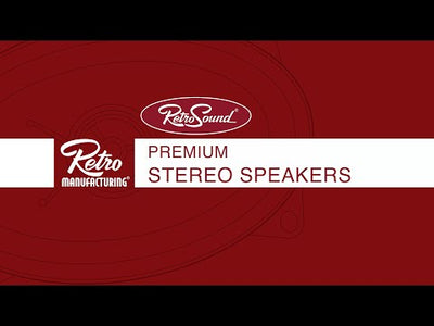 RetroSound® Premium Stereo Speakers 5.25"