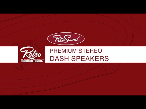 RetroSound 4" x 8" Premium Triax Stereo Speakers
